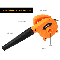 Komputer cleaner elektryczna dmuchawa powietrza kurz dmuchanie pyłu komputer odpylacz dmuchawa powietrza 600W 220V dmuchawy 4
